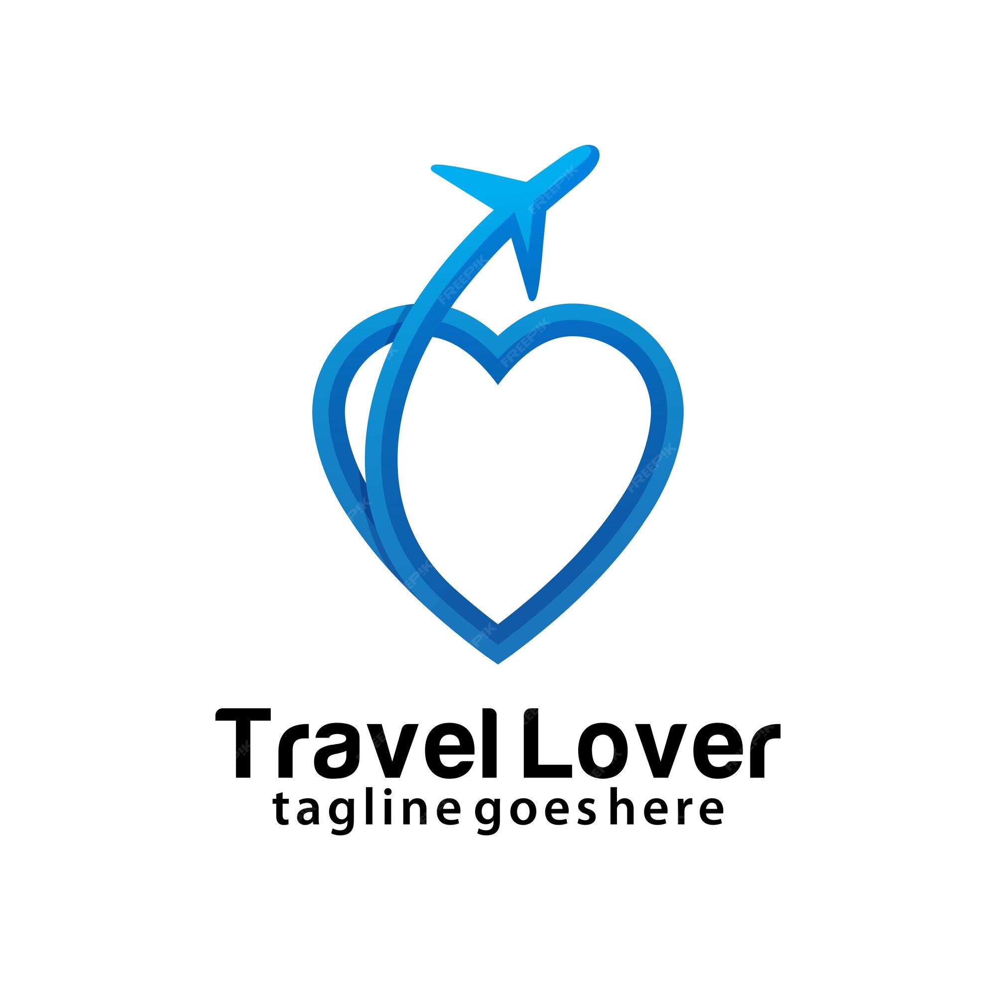 Premium Vector | Travel lover logo design template