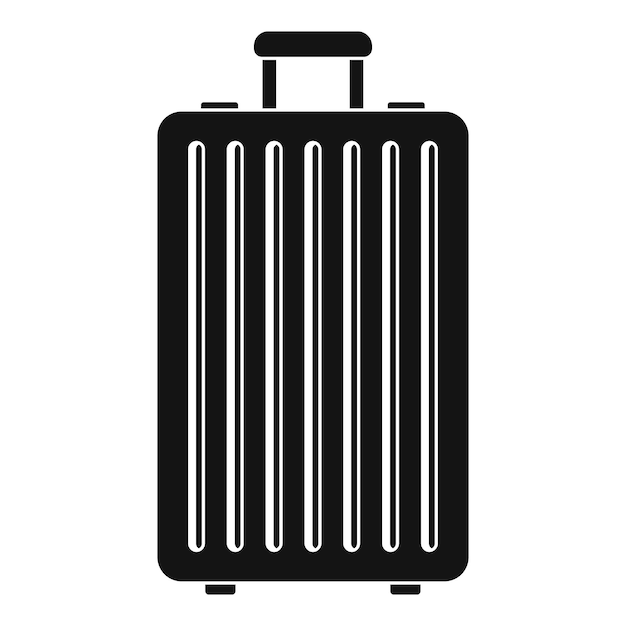 Vettore nuova icona della borsa di viaggio semplica illustrazione del viaggio nuova iconica vettoriale della borsa per il web design isolata su sfondo bianco