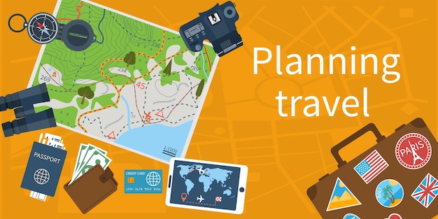 Travel planningsconcept