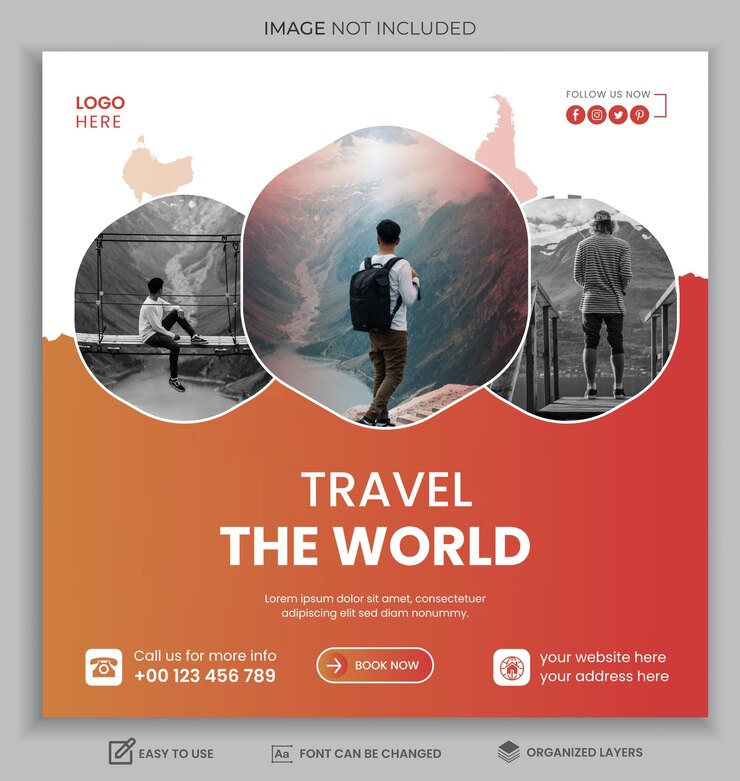 Travel Post design template