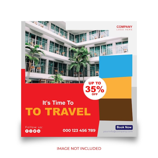 travel post template design