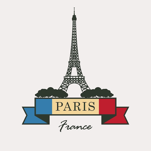 여행 포스터 에펠 탑