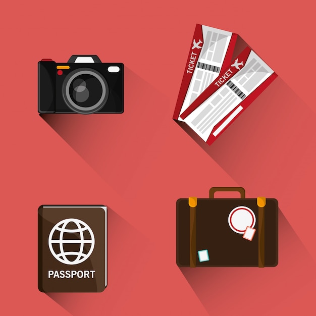 Travel related icons