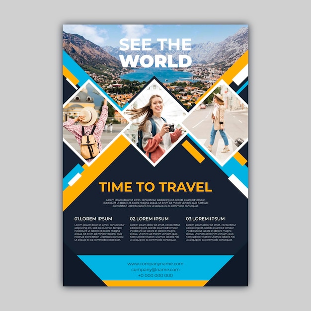 Travel sale flyer template