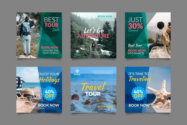 travel sale instagram post collection