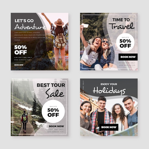 Travel sale instagram post collection