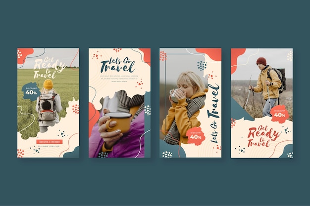 Travel sale instagram stories collection
