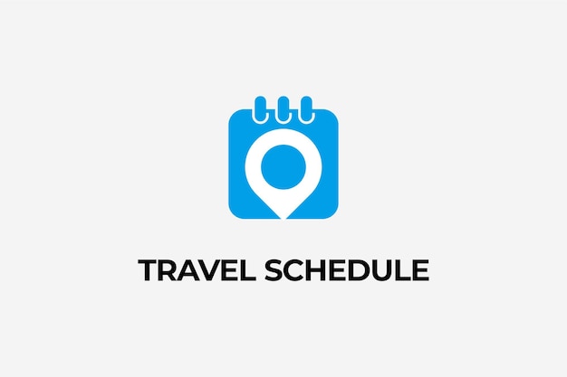 Vector travel schedule logo