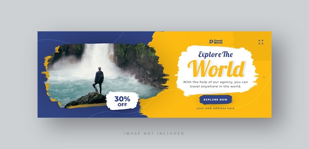 Travel social media cover web banner