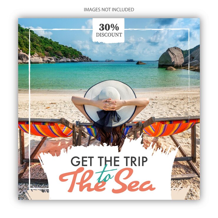 Travel Social Media Post Design Template