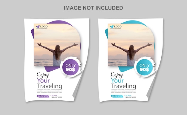 travel social media post square banner template