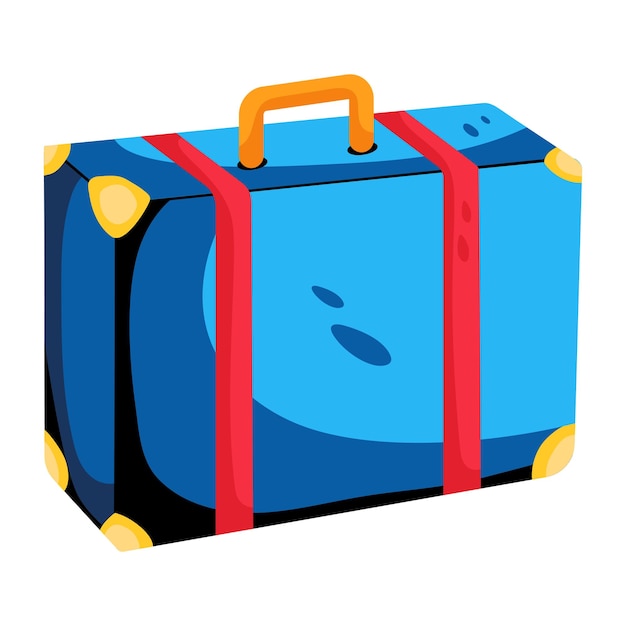 Travel suitcase icon designed in flat style