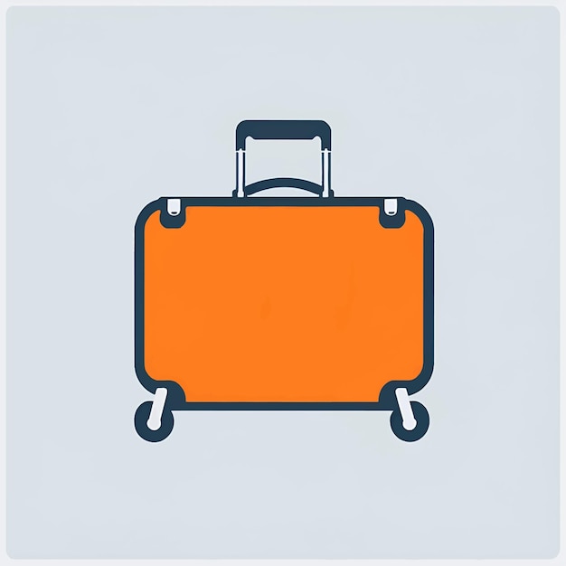 Travel suitcase icon Family luggage suitcase Vector illustration