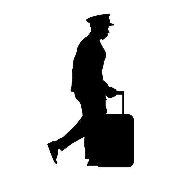 Vettore icona valigia da viaggio