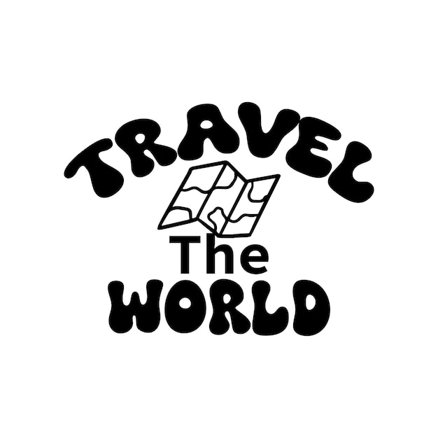 Vector travel t shirt design illustration