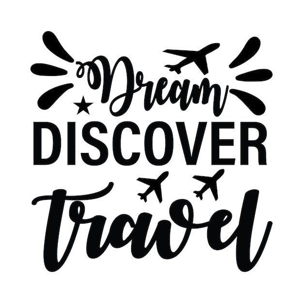 Vector travel t shirt design