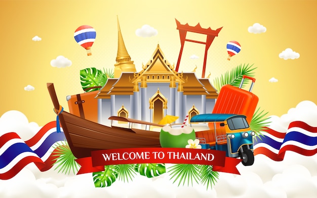 タイへの旅行 リアルなスタイルで作曲