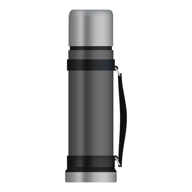 travel thermos mockup realistic illustration of travel thermos vector mockup for web design isolated on white background