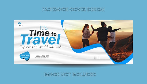 travel tour facebook cover or social media post template