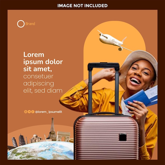 Travel and tour flyer template