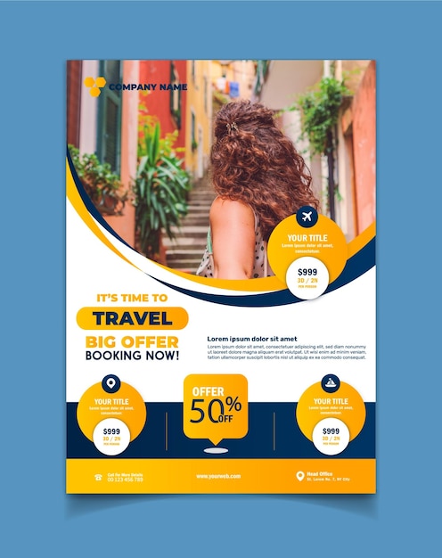 Vector travel tour social media post instagram post template design