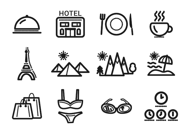 Travel and tourism Icons