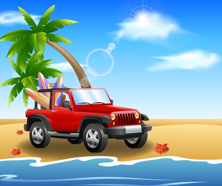 Vector travel and tourism with famous world landmarks