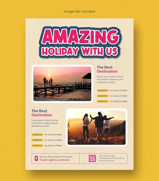 Travel and tours adventure poster template
