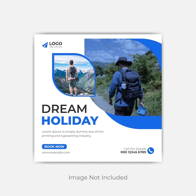 travel tours vacation social media post