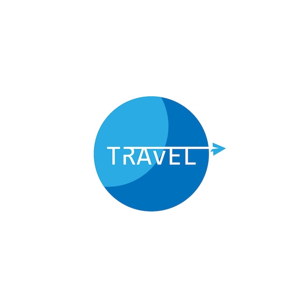 Travel transport plane business logo design symbol