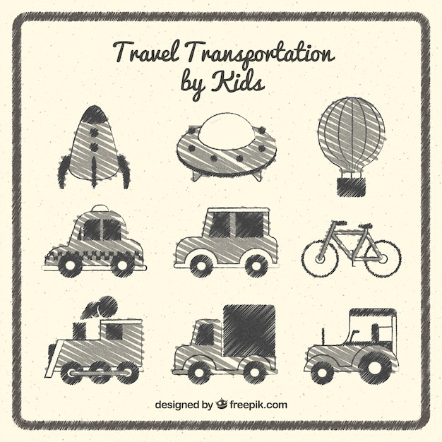 Travel transportation by kids