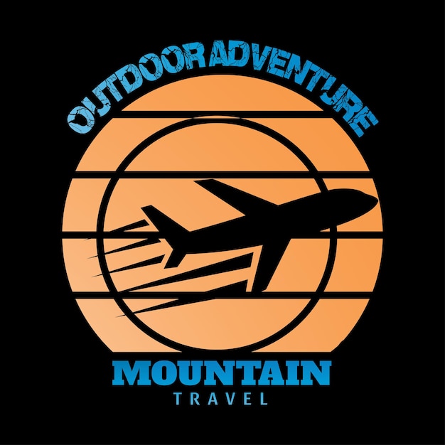 Travel typography vector t-shirt design