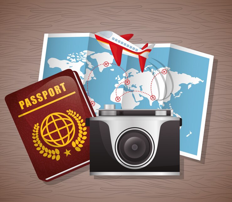 Vector travel vacation design.