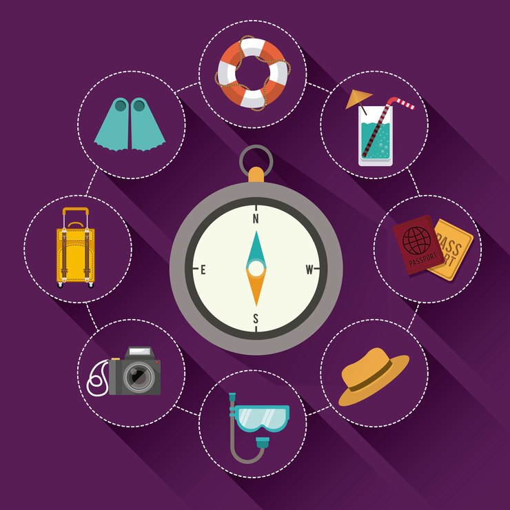 Vector travel vacation plans design