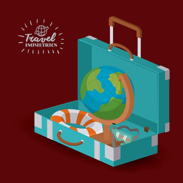 Vector travel vacations design