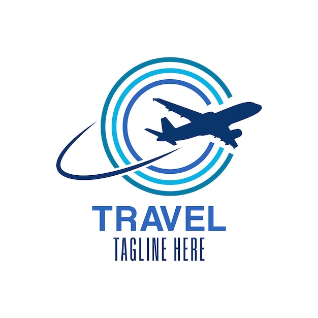 Travel vector logo template