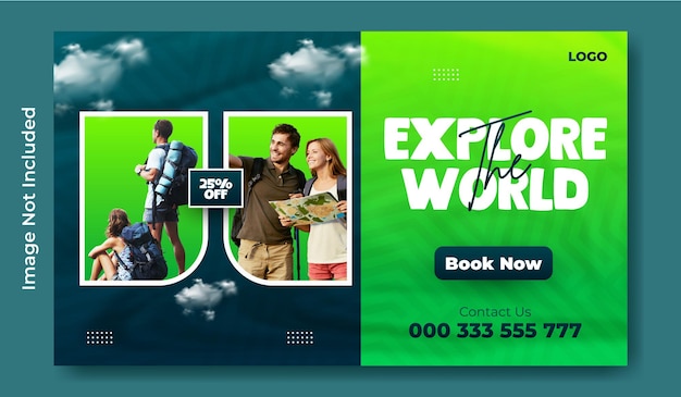 Travel web banner design