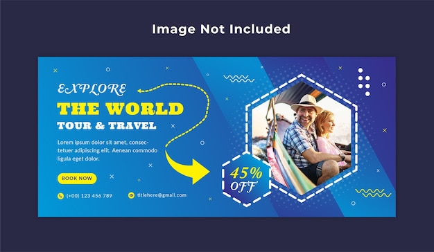 Travel web banner template