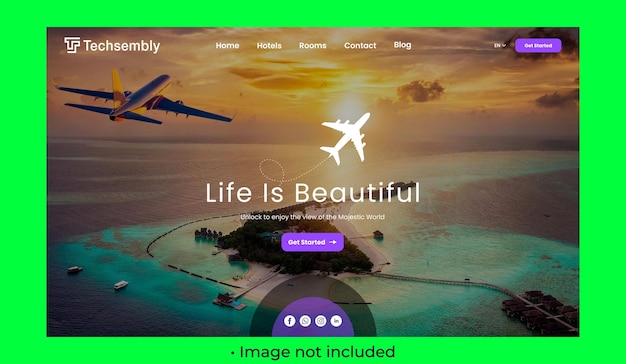 Travel Website Landing Page