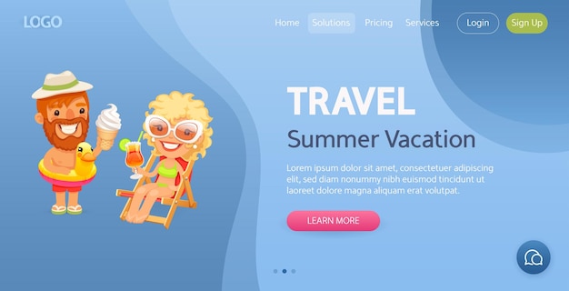 Travel website template