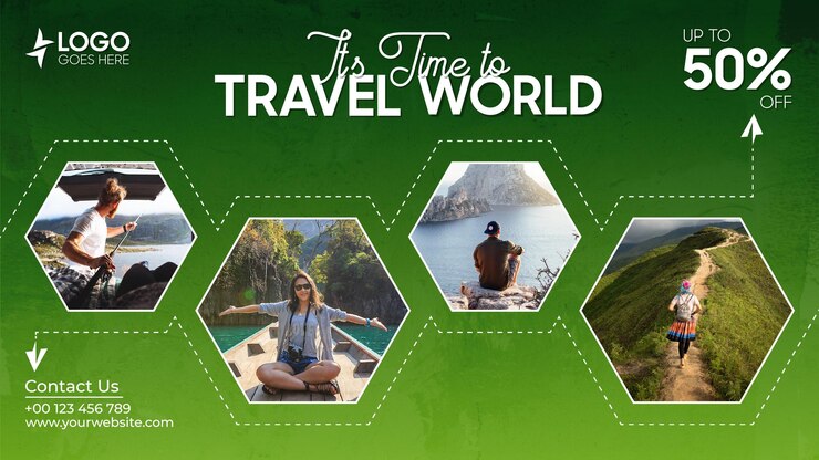 Travel world 50percent off baner