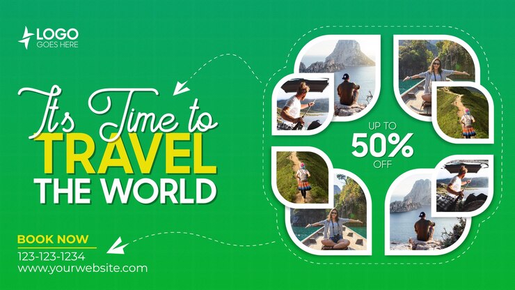 Travel world 50percent off baner