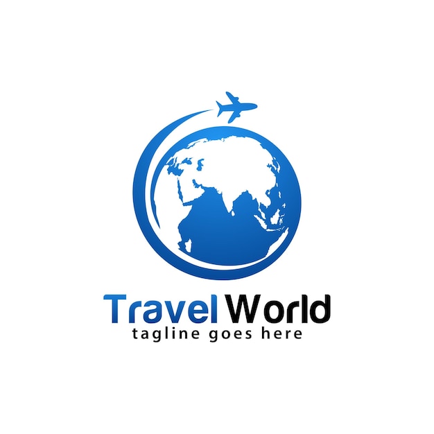 Шаблон дизайна логотипа Travel World