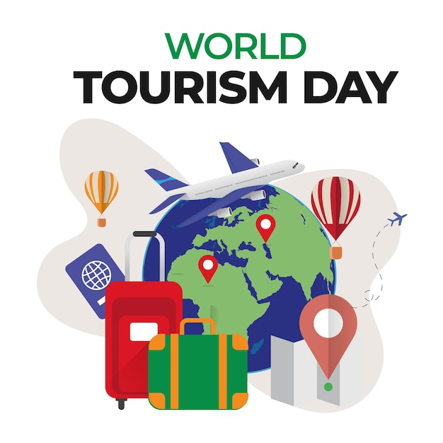 travel the world tour social media post instagram post or web banner template vector promotion enjoy