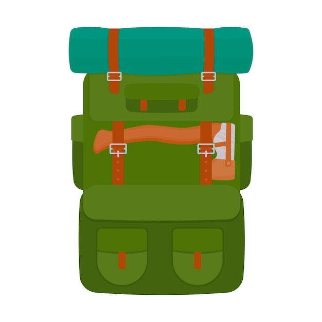 A traveler's hiking backpack Tourist backpack for hiking camping equipment for adventures