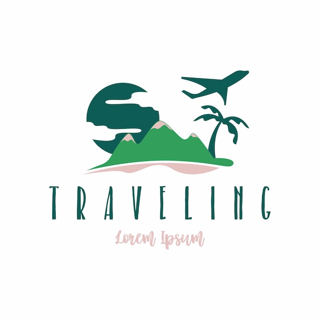 Traveling logo design concept vector