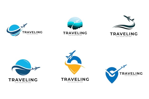 traveling logo icon vector template.