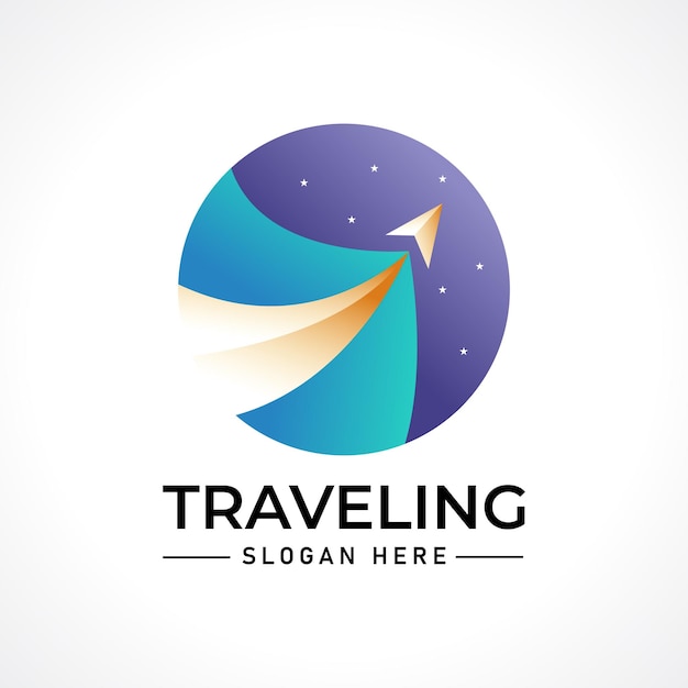 Traveling tour holiday trip logo
