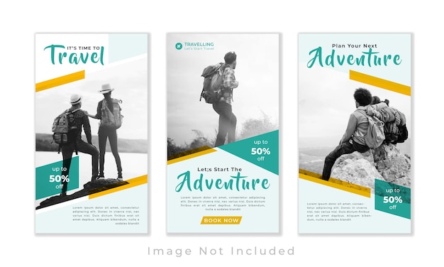 Travelling instagram stories set