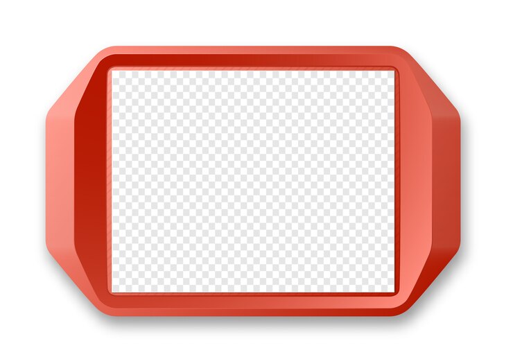 Vector tray salver set isolated.
